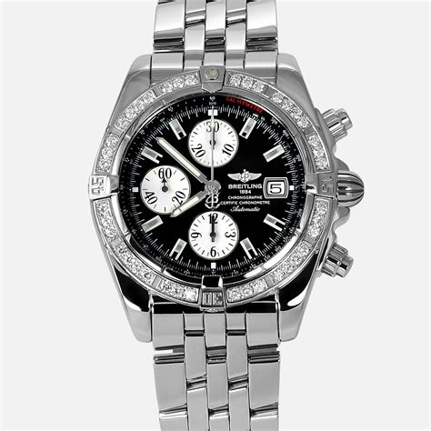 breitling 1884 a17035|breitling a13356 diamond bezel.